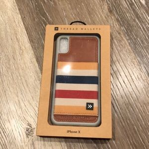 Thread wallet iPhone X case